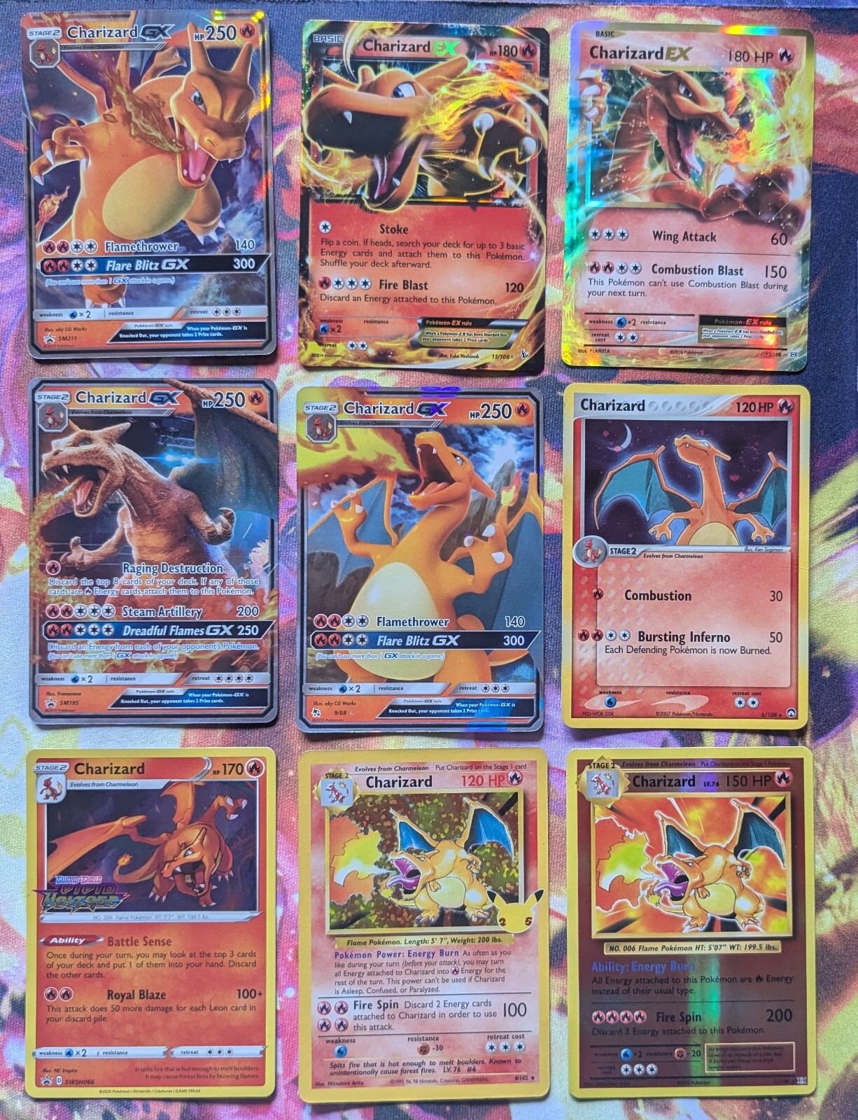 Pokemon Charizard cards