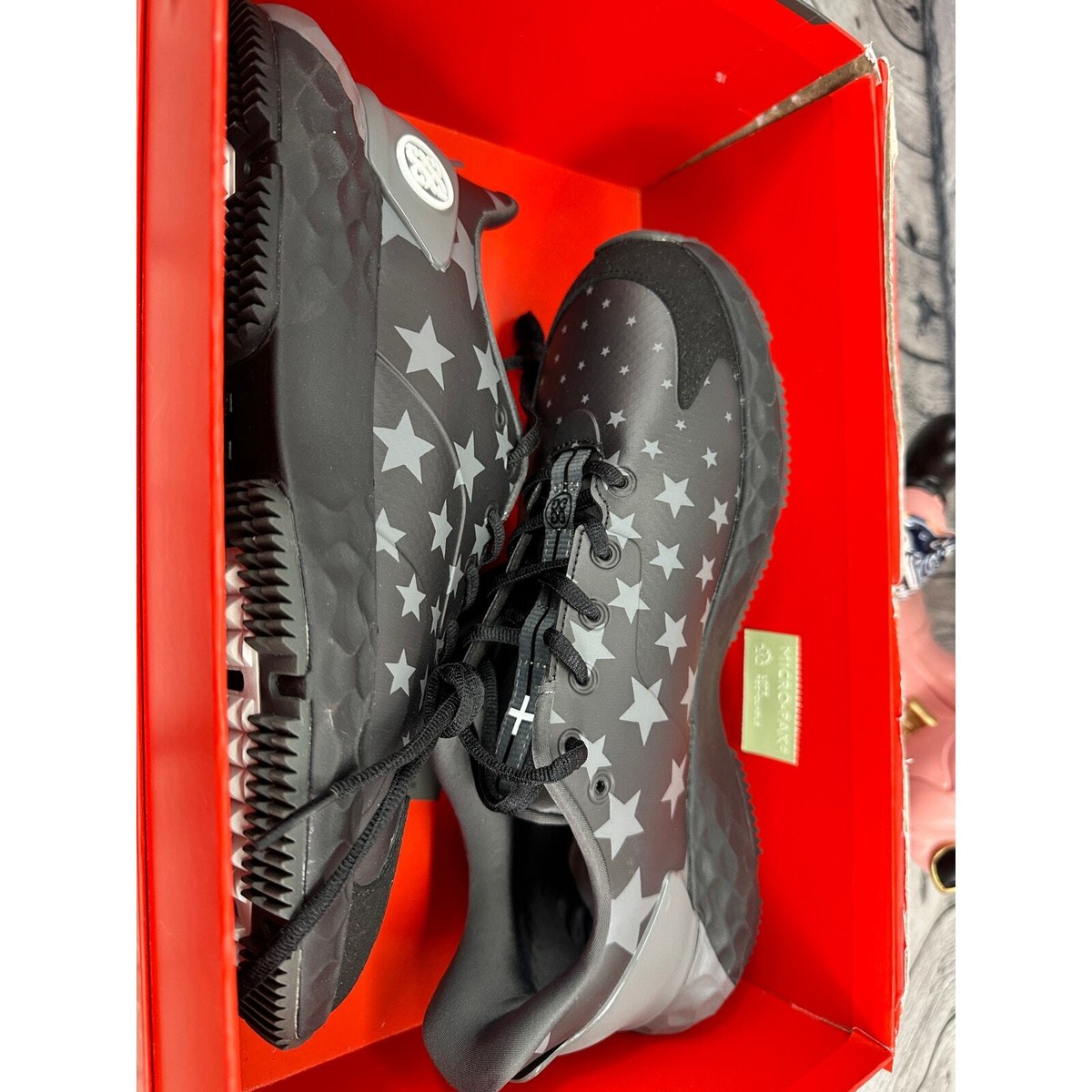 G/FORE Gfore MG4 MG4+ Star Golf Shoes Mens 8.5 Black Onyx  display picture 3