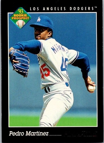 1993 Pinnacle #259 Pedro Martinez Rookie Card RC Los Angeles Dodgers Red Sox