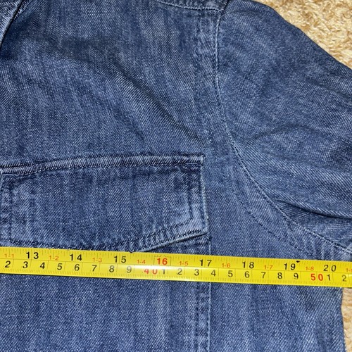 FREE ASSEMBLY Denim Belted Utility Mini Dress Sz S - Picture 8 of 15
