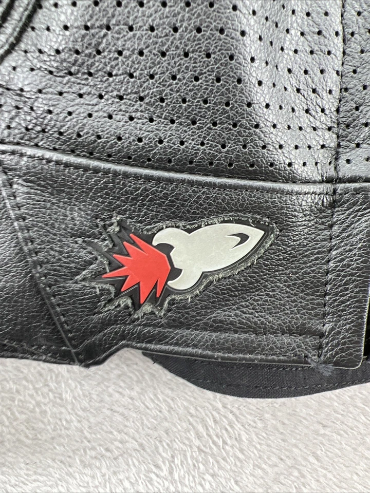 Joe Rocket Jacket Mens Small Motorcycle Blaster Leather Black Full Zip Padded - Image 3 of 4