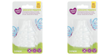 6-PK Parent's Choice Medium Flow Silicone Nipples Vented 3 Months FREE SHIPPING