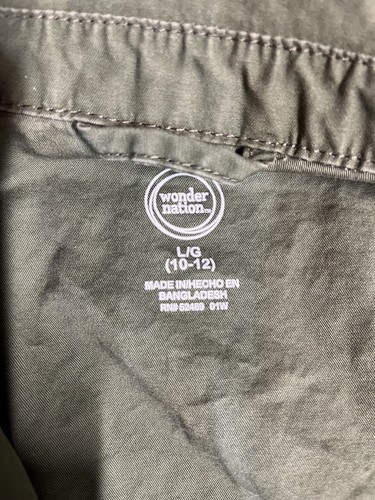 Wonder Nation Army Green Embroidered Utility Anorak Jacket Girl’s Size L 10/12 - Picture 12 of 12