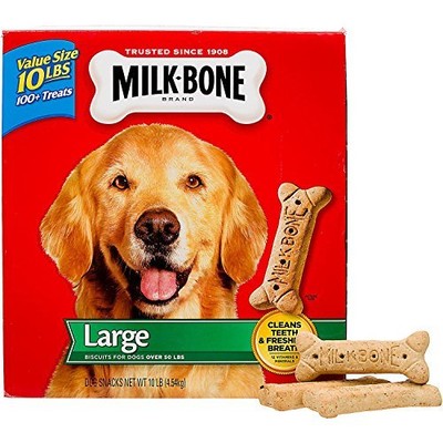 milk bone 10 lb large original dog biscuits