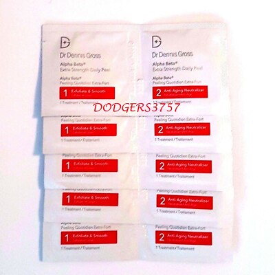 5x DR. DENNIS GROSS Alpha Beta Daily Peel Pads EXTRA STRENGTH EXP 2027