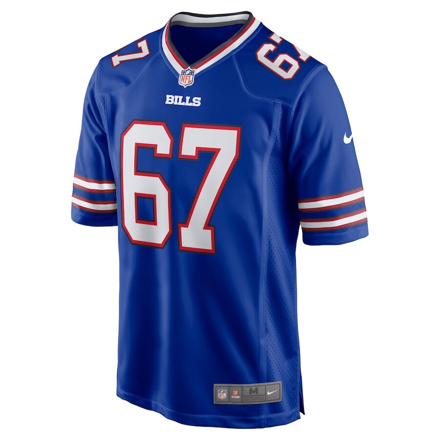 Buffalo Bills Travis Clayton #67 Nike Royal Blue 2025 Official NFL