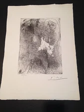 Picasso "Suite Vollard" Bloch #211, Limited Edition, Picasso Family Authorized.