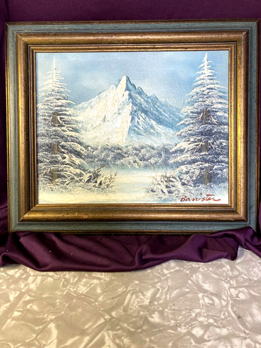 SELTENE VINTAGE KUNST SIGNIERT VON GELÄNDER ACRYL / ÖL WIE HOPPER'S - Bild 3 von 4