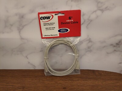 USB Printer Cable A/B CDW Packaging, Belkin Brand 6' Long