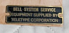 Bell System Service Brass Tag