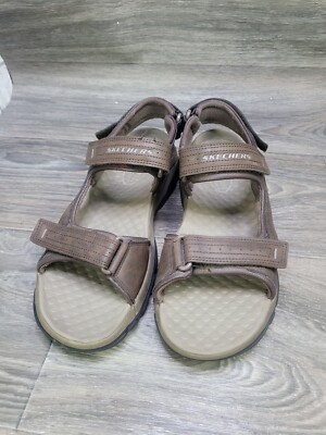 Skechers Tresmen Garo Sandal Mens 12 Brown Casual Relaxed Fit Outdoor Luxe Foam Skechers Tresmen Garo Relaxed Fit Luxe Foam Sandals Mens  main image 3