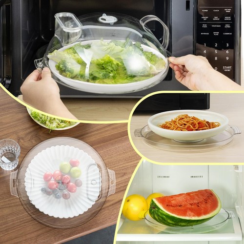 WENWELL Microwave Cover with Water Steamer & TrayFood Protector Splatter Guar... - Picture 7 of 9