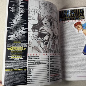 STREET FIGHTER ALPHA 2 OFFICIAL VERSUS STRATEGY GUIDE PS1 Saturn SNES W/ Poster