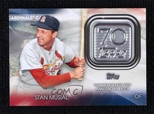 2021 Topps 70th Anniversary Manufactured Logo Series 2 Stan Musial Patch 0ma6