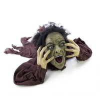 INNA-Glas Deko Halloween Zombie Untoter Nestor, 140X55X25Cm