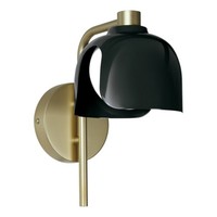Osram Decor Corolle Wandleuchte G9 Retro Schwarz Metall Glas Innen
