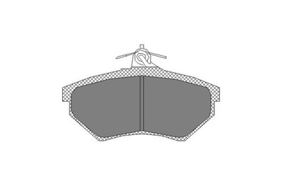Bremsbeläge Brembelagsatz SCT SP137PR - OEM 0 986 424 508 FDB1312 GDB1266