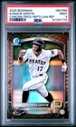 2025 Bowman Chrome #BCP86 Konnor Griffin Reptilian Refractor PSA 9