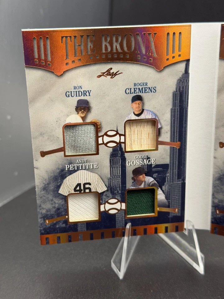 Libro reliquias de los Yankees Bronx Legacy usado en juegos Clemens Rivera Cone Wells Doc Goose Foto 2 de 4