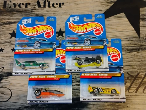 ⚡ Vintage 1997 Hot Wheels FLYING ACES Series Complete Set Of 4 Unopened