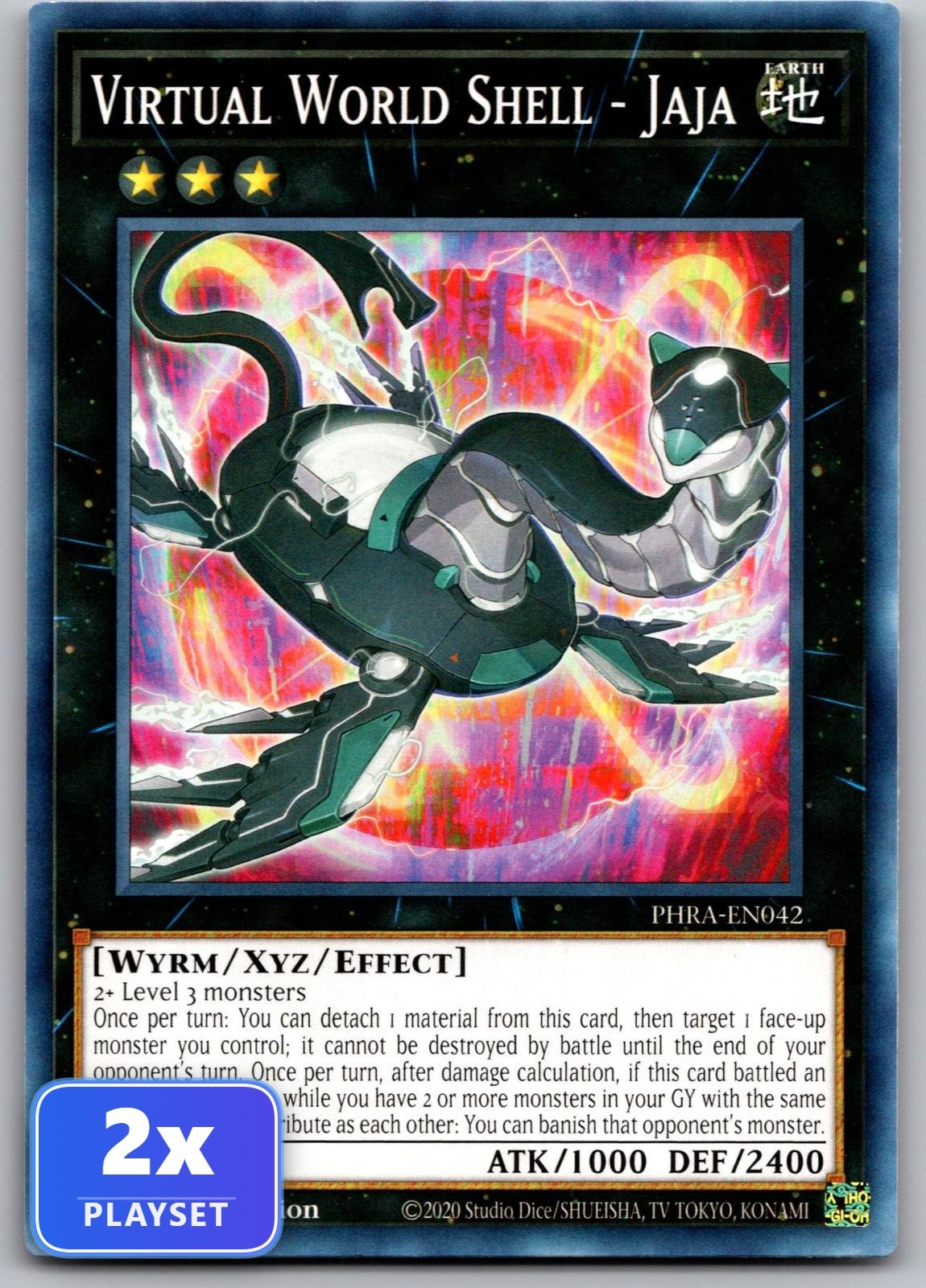 2x Virtual World Shell - Jaja PHRA-EN042 Phantom Rage Yu-Gi-Oh NM
