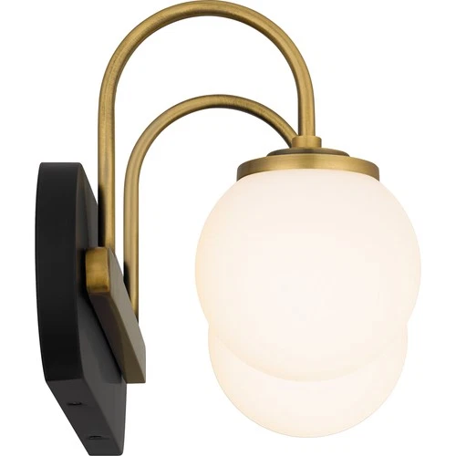 Quoizel DES8618 Desmond 2 Light 18"W Vanity Light - Black - Picture 3 of 7