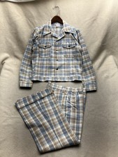NOS Vintage Billy The Kid Plaid Jacket + Pants Suit Western Hollywood Men&rsquo;s S