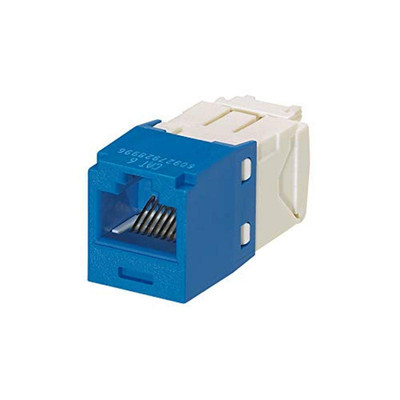 CJ688TGBU-24 Mini-Com TX6 plus UTP RJ45 Cat6 Standard Jack Module, T568A/T568B W