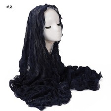 Soft Long Headscarf Pleated Scarves Stoles Women Hijab Muslim Turban Shawl Wrap