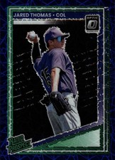 2025 Panini Donruss Optic Rated Prospect Blue Velocity - Jared Thomas #147