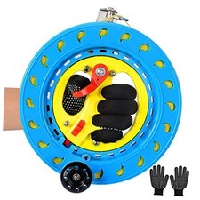 Kite String Reel Winder with Brake, 1000ft Blue 8.1-inch Kite Reel With 1000ft