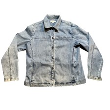 Vintage Pendleton Blue Denim Button Up Shirt Jacket Women s Size Medium