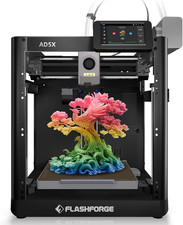 FLASHFORGE AD5X 3D Printer - High Speed, Multi-Color, Auto Leveling, 220mm Buil