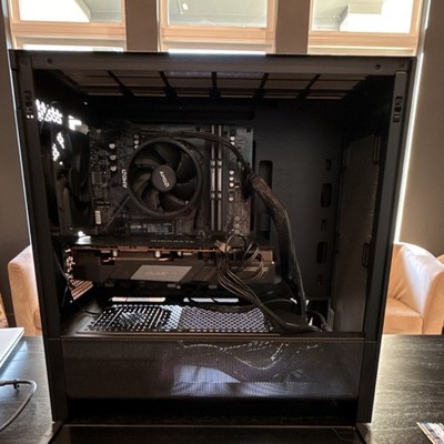 NZXT Tower Desktop PC AMD Processor Gigabyte GPU Wi-Fi Black Gaming Office