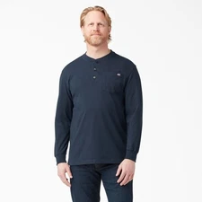 Dickies Long Sleeve Heavyweight Henley T-Shirt