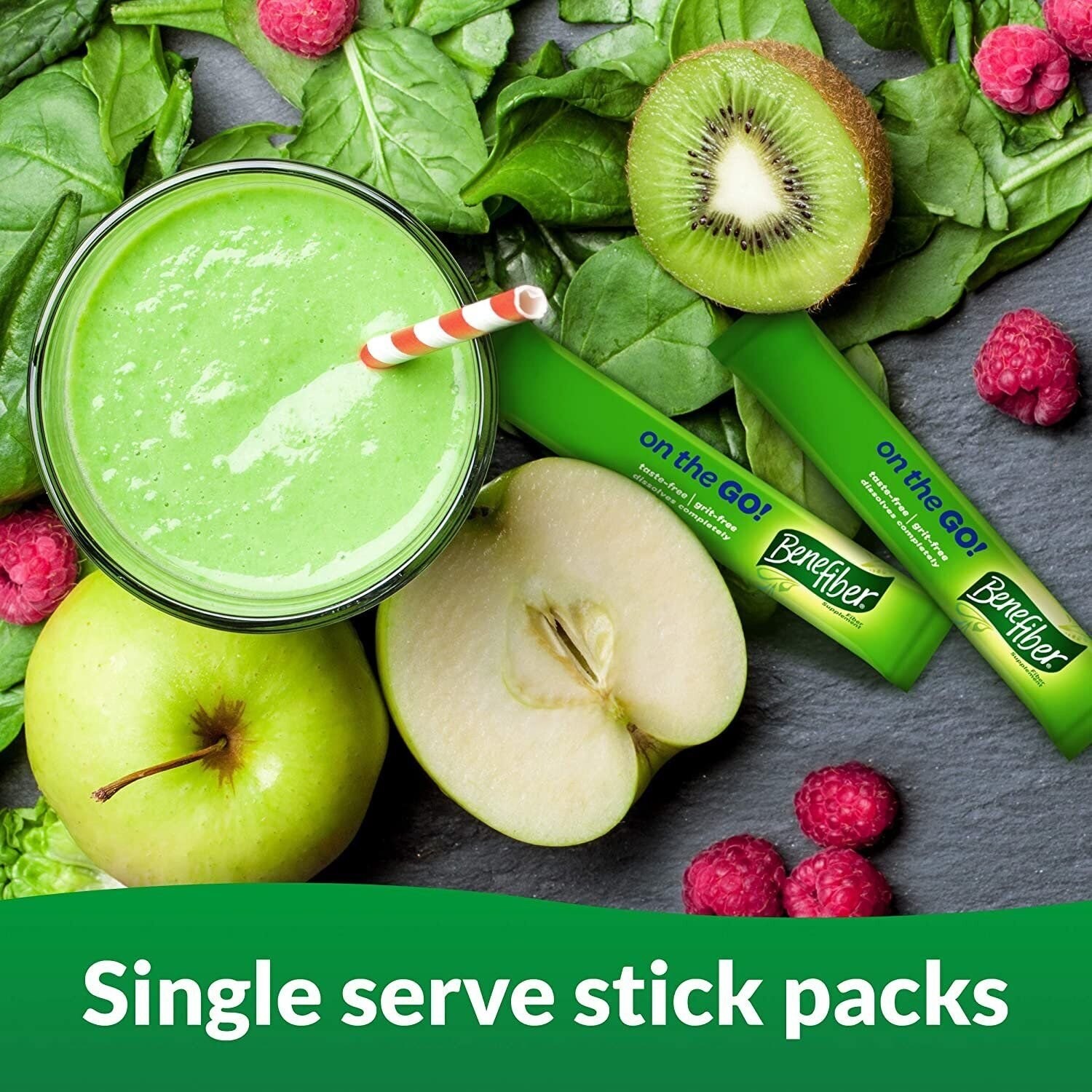 Benefiber Daily Prebiotic Dietary Fiber Supplement Powder Stick Packs for...