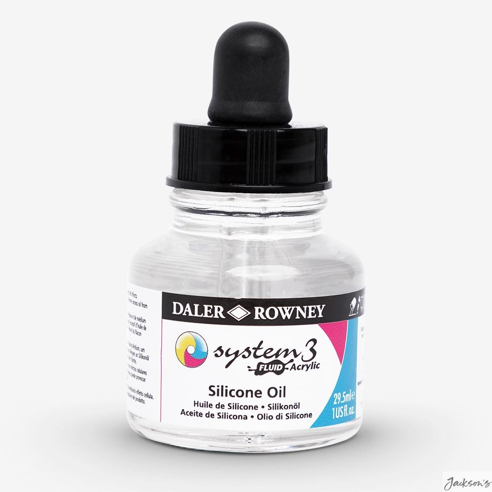 Daler-Rowney System3 Pouring Silicone Oil 29.5ml For Acrylic Pouring Fluid Art