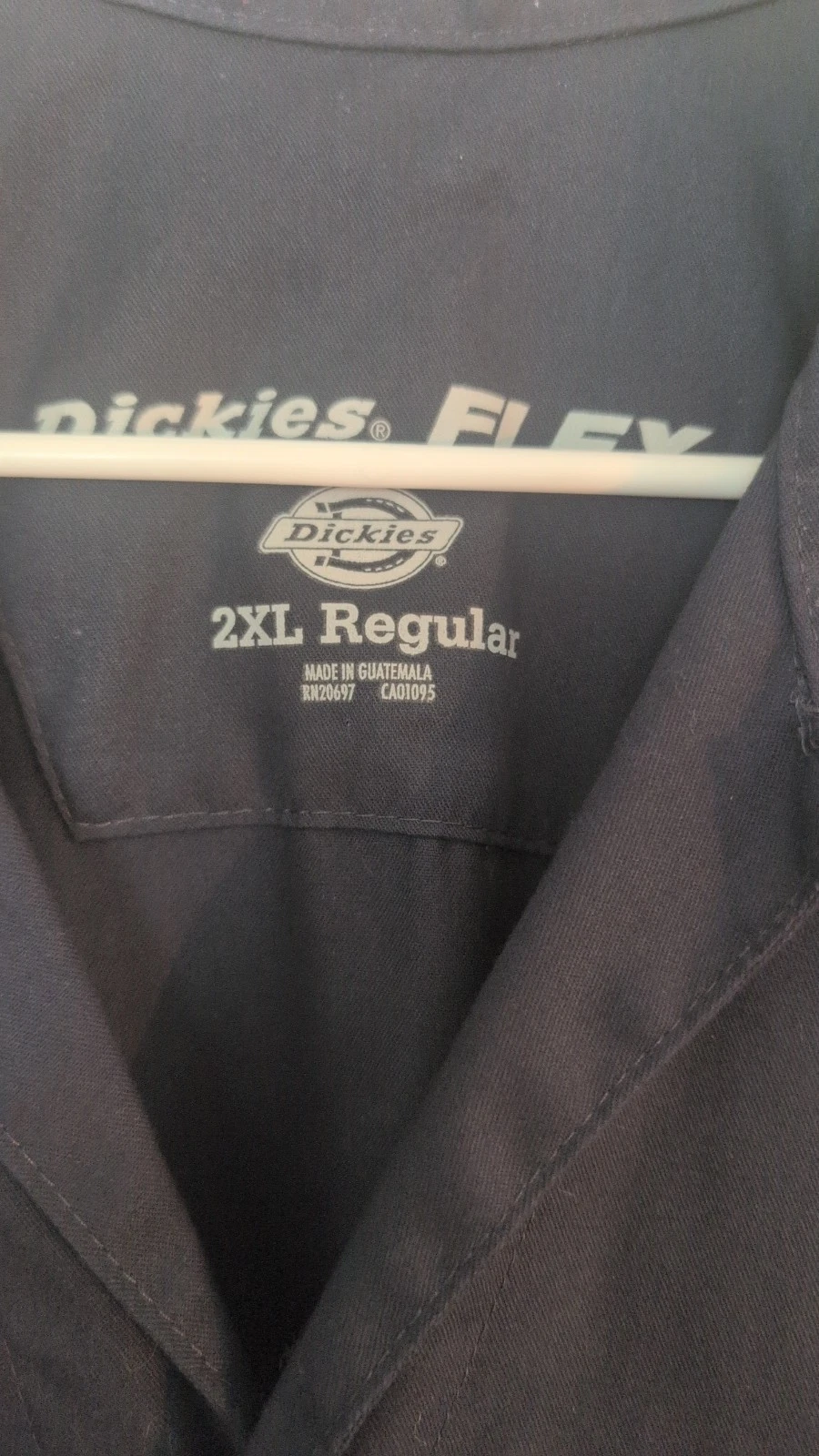 Dickies FLEX Black Mechanic Workwear Coveralls 2XL Regular Full Zip Pockets - product detail image 2