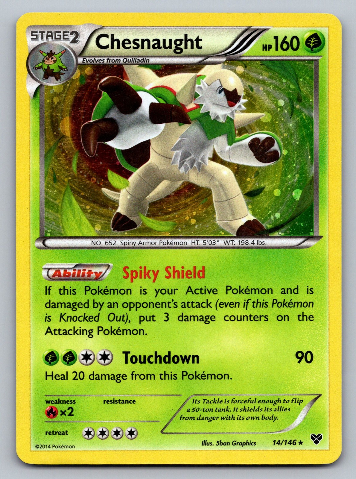 Blister Exclusives #014/146 Chesnaught holo