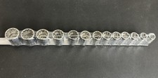 CAT / Snap On 1/2” Drive 12pt 13 Piece Metric Socket Set 12-24mm USA NEW Flank