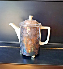 WMF Hutschenreuther Kaffeekanne Art Deco 1920-30 antik versilbert