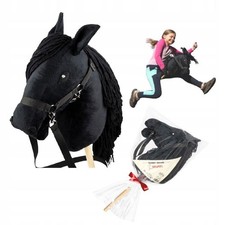 Hobby Horse A3 Black, Large Set with Bridle & Reins