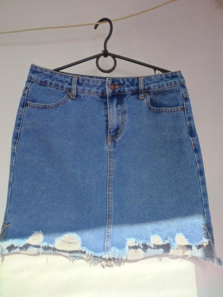 Women Pieces Skirt Blue Denim M
