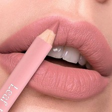ZYXUAQIR 12 Color Matte Waterproof Lipliner Pencil Natural Nude Pink Full Size