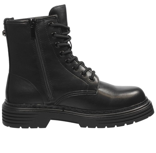 Cafe' Noir Anfibi Con Cerniera Nero - Taglia 35 Scarpe Donna Stivaletti - Foto 2 di 3
