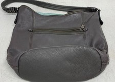 The Sak Gray Leather Hobo Shoulderbag
