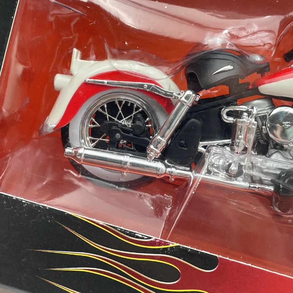 Maisto Harley Davidson 1958 FLH Duo Glide Motorcycle Diecast 1:18 Series 21 New - Image 4 of 4