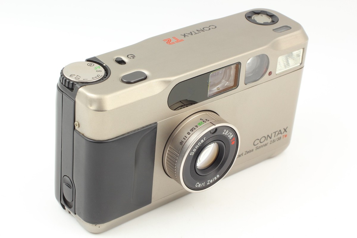 For Parts ] Contax T2 Titan Silver Point & Shoot Film Camera From