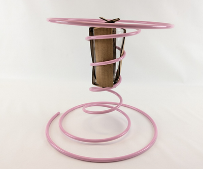 IKEA Gustaf Westman VINTERFINT Pink Spiral Vase 12¼