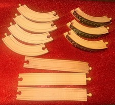 Wooden Train Toy Track Mixed Lot Kid Craft Replacement Pieces